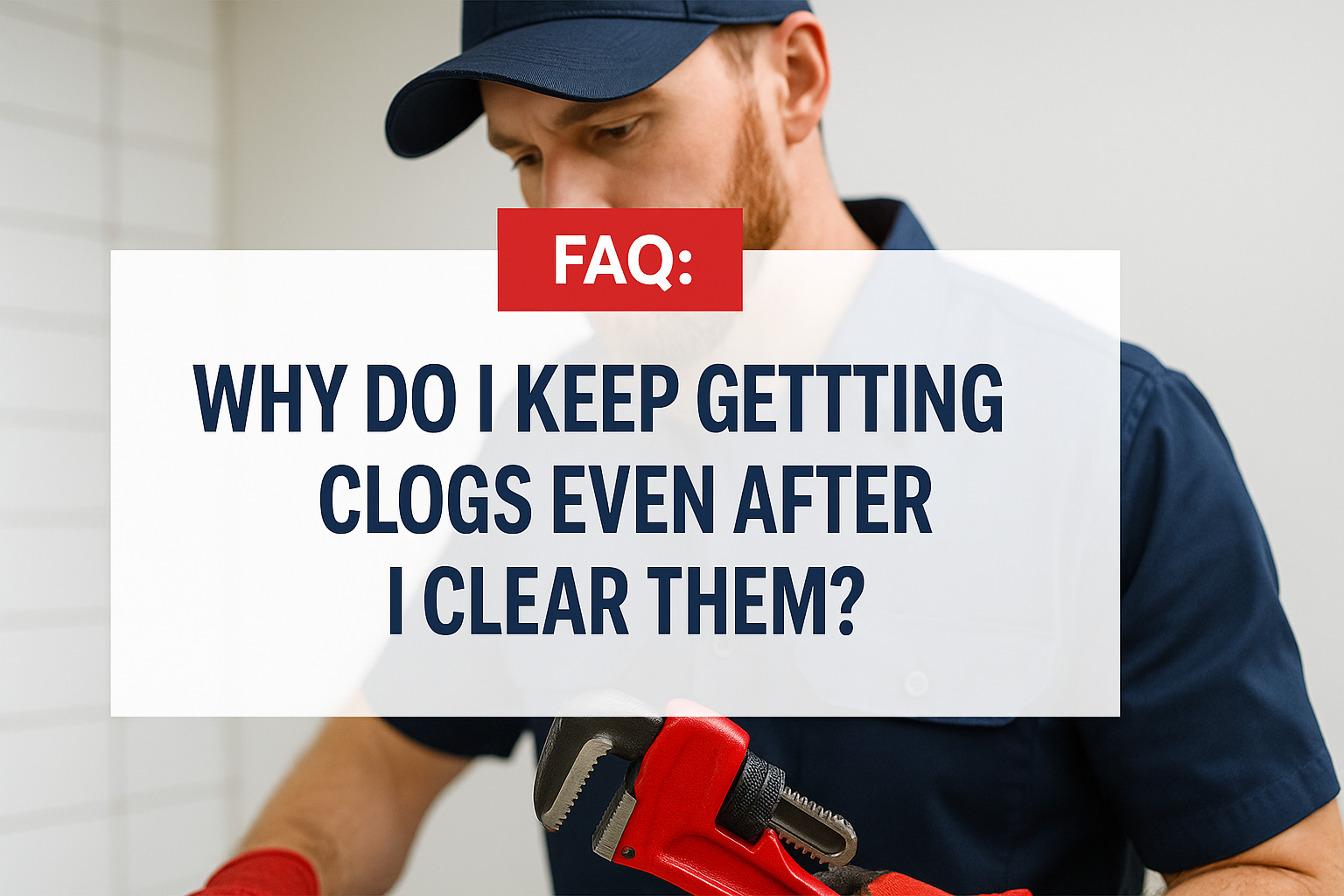 Why I Keep Getting Clogs Even After I Clear Them?